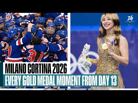 Inside the gold medal moments from Day 13 at the Olympics
