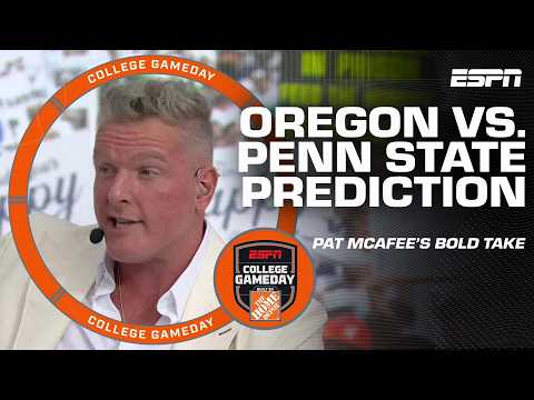 Pat McAfee’s BOLD Oregon vs. Penn State prediction 👀 + James Franklin joins! | College GameDay