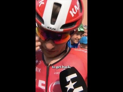 Michał Kwiatkowski emotional after helping Ben Turner get his first Grand Tour stage victory 🥲❤️
