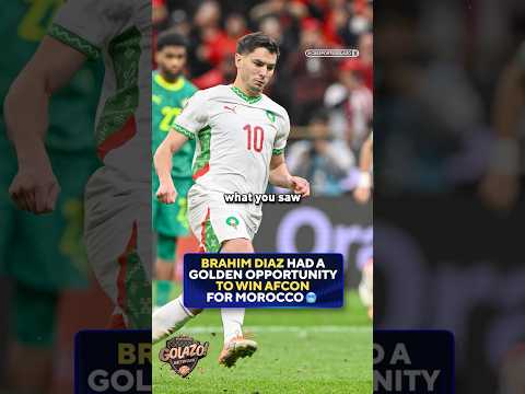 Brahim Diaz and Morocco end AFCON without the ultimate prize 💔