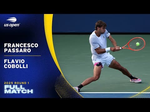 Francesco Passaro vs. Flavio Cobolli Full Match | 2025 US Open Round 1