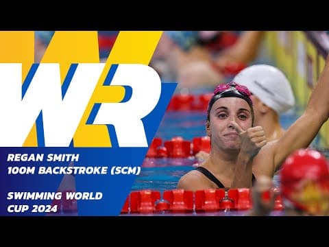 Regan Smith Shatters 100m Backstroke World Record 🚀 | Swimming WC 2024