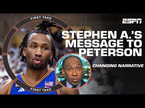 Stephen A.'s message to Kansas guard Darryn Peterson on changing the narrative 💬 | First Take