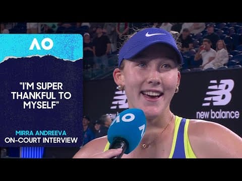 Mirra Andreeva On-Court Interview | Australian Open 2026 Third Round