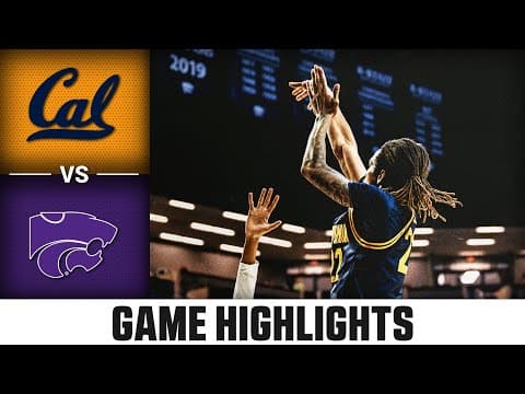 Cal vs. Kansas State Game Highlights | 2025-26 ACC Men's Basketball