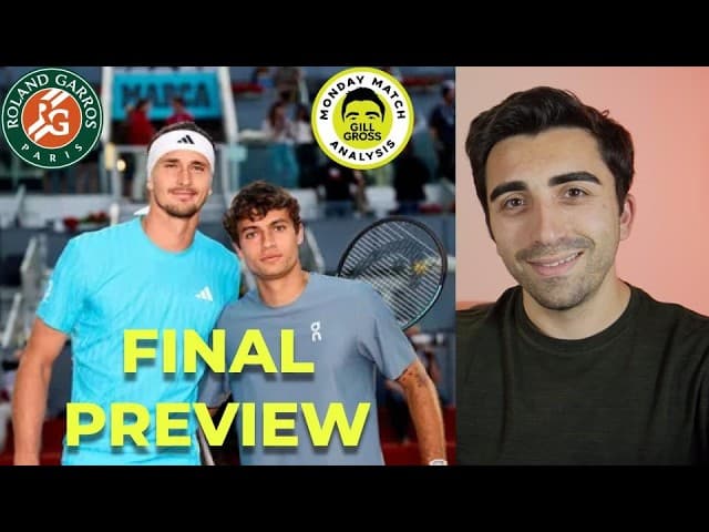 PREVIEW | Zverev vs. Cobolli Roland Garros 2026 Final | Monday Match Analysis