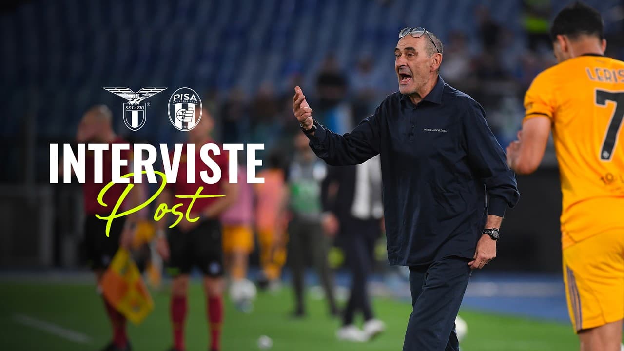 🗣️ LE INTERVISTE A MISTER SARRI, FURLANETTO, PEDRO E PROVSTGAARD | LAZIO-PISA