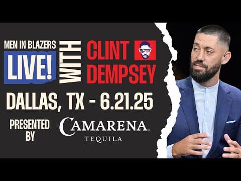USMNT vs Haiti Gold Cup Preview LIVE with Clint Dempsey | The Deuce from Dallas 6/21 8pm ET