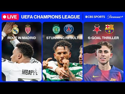 UEFA Champions League 24/7 ⭐ | MD7: Real Madrid, Barça & MORE | Monday 1/26 | CBS Sports Golazo