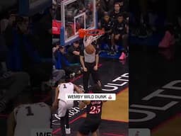 How did Wemby slam this home?! 🤯