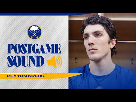 "Every Game Is A Playoff Game Now" | Peyton Krebs After Win Over New Jersey Devils | Buffalo Sabres