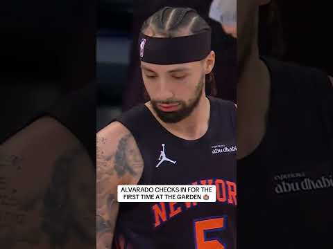 Jose Alvarado checks in at MSG for the first time 🗽