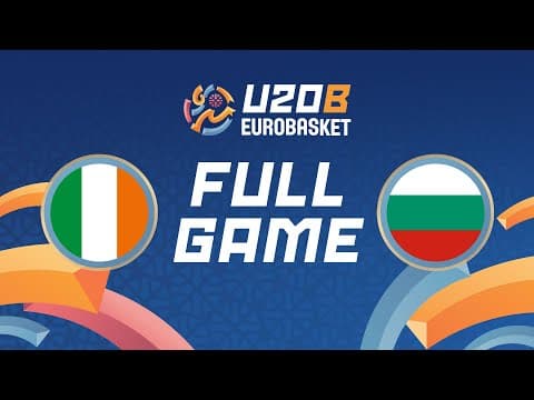 LIVE - Ireland v Bulgaria | FIBA U20 Women's EuroBasket 2025 Division B | Qualifying Round