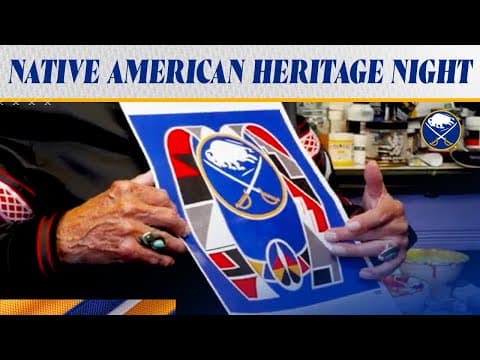 Special Native American Heritage Night Jersey Design! | By Artist Peter Jemison | Buffalo Sabres