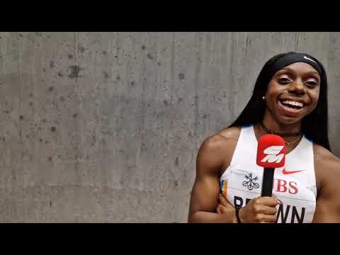 Brittany Brown After 200m Win At Zurich Diamond League Final
