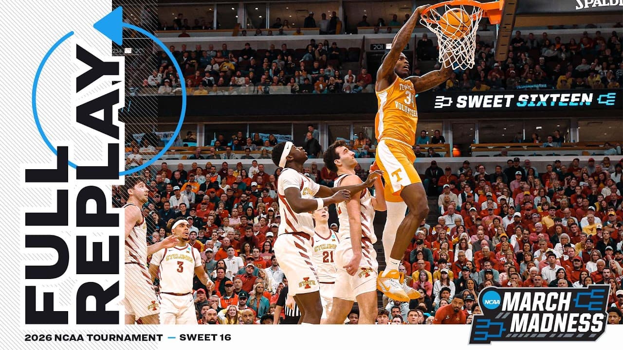 Iowa State vs. Tennessee: 2026 NCAA men's Sweet 16 | FULL REPLAY
