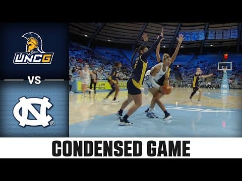 UNC Greensboro vs. North Carolina Condensed Game | 2025-26 ACC Women's Basketball