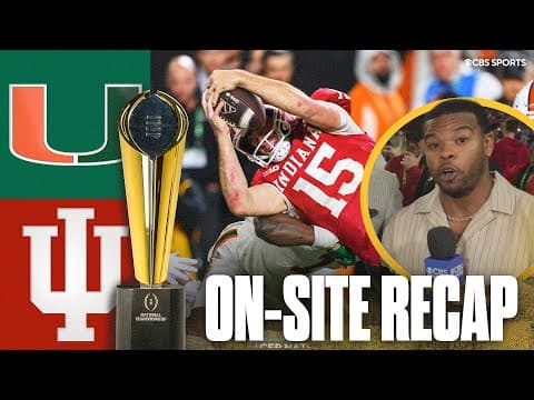 Curt Cignetti Leads Indiana to Historic National Title | On-site Recap + Elijah Sarratt Interview