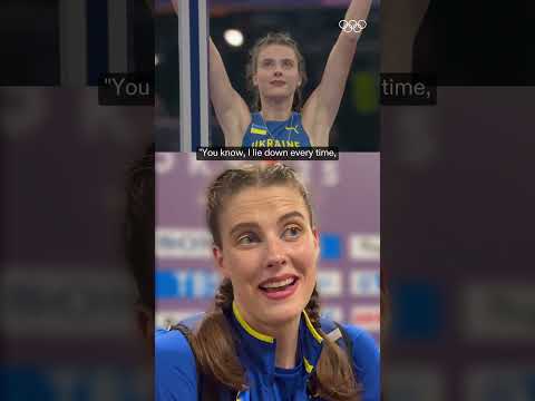 Yaroslava Mahuchikh’s competition routine is iconic. If it works, it works. ✨ #Olympics