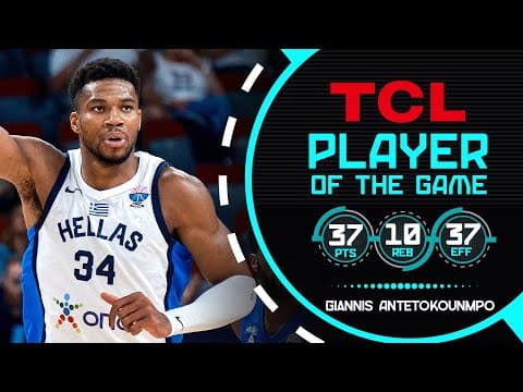 Giannis Antetokounmpo (37 PTS) | TCL Player Of The Game | GRE 🇬🇷 vs ISR 🇮🇱 | FIBA EuroBasket 2025