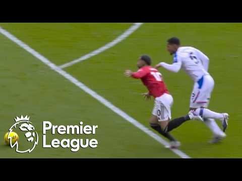 Bruno Fernandes' penalty brings Man United level v. 10-man Palace | Premier League | NBC Sports