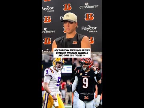Joe Burrow is getting 2019 LSU vibes from this Bengals team 👀
