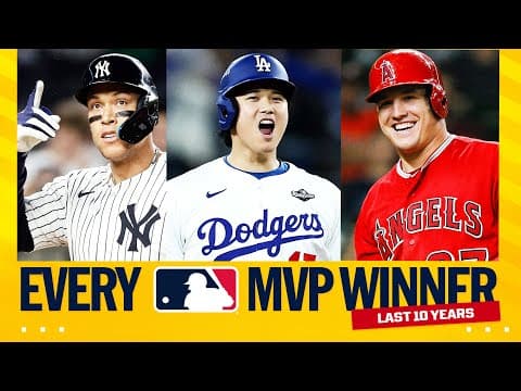 Shohei Ohtani, Aaron Judge, Mike Trout and EVERY MVP winner the last 10 years! 🤩
