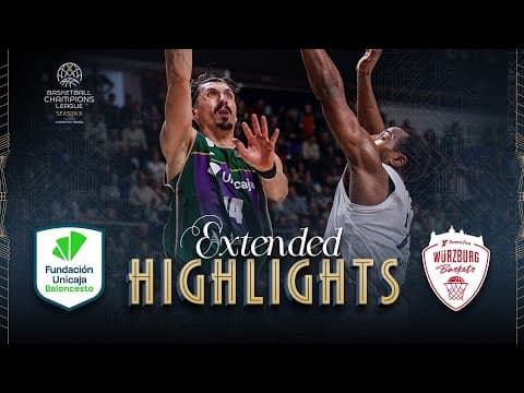 Unicaja v Fitness First Wurzburg Baskets | Round of 16 | Full Game Highlights | #BasketballCL 2026