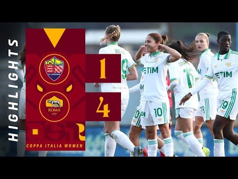 LUMEZZANE 1-4 ROMA | COPPA ITALIA FEMMINILE 2025-26