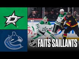 Stars vs Canucks 02/03/26 | Faits saillants