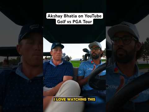 Akshay Bhatia on YouTube Golf! 😳