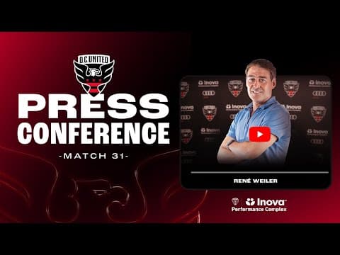 René Weiler Pre-Match Press Conference | Inter Miami CF vs D.C. United | MLS 2025