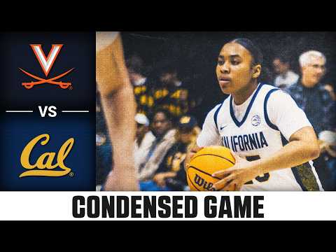 Virginia vs. Cal Condensed Game | 2025-26 ACC Women's Basketball
