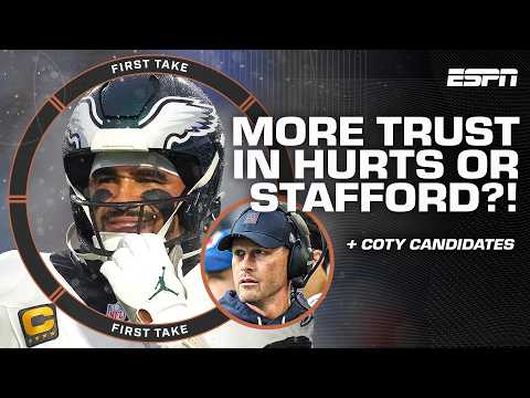 Stafford or Hurts? 👀 Who do you TRUST more in the playoffs? + Debating TOP NFL coaches | First Take