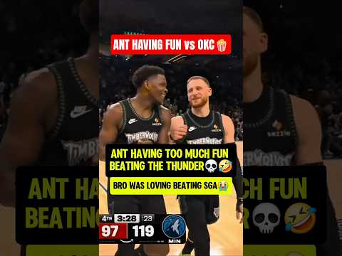 Antman smiling while BLOWING OUT OKC😭