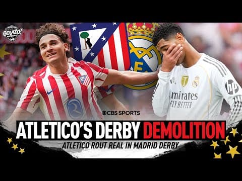 "Atlético wanted it more" | Real Madrid BOSSED by Atlético 5-2 in Derby Showdown | Golazo Matchday