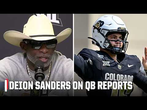 Deion Sanders addresses reports of Ryan Staub starting vs. Houston: I'm not confirming ANYTHING 👀