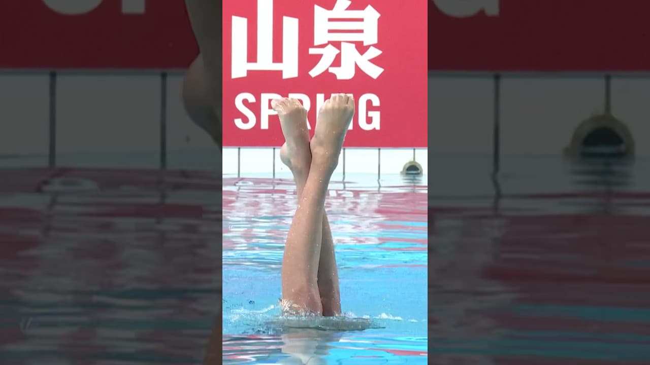 “A Dance of Lost Love”: Ranjuo Tomblin shines in Xi’an ✨ #artisticswimming #art #worldcup #dance