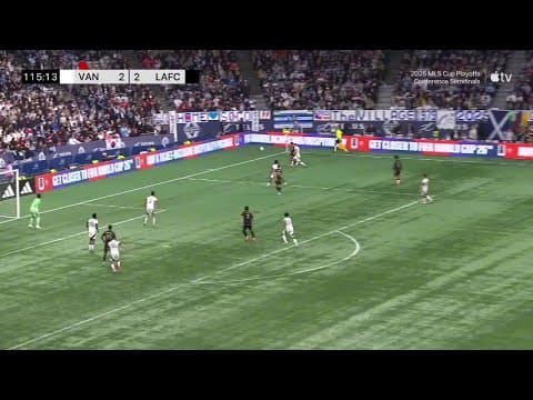 Vancouver Whitecaps play 12 minutes down 2 men vs LAFC 🤯