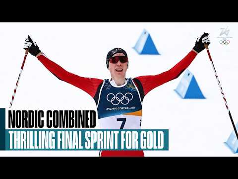 Norway's Jens Luraas Oftebro races to Nordic combined gold