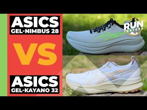 Asics Gel-Nimbus 28 Vs Asics Gel-Kayano 32 | We compare the two cushioned cruisers