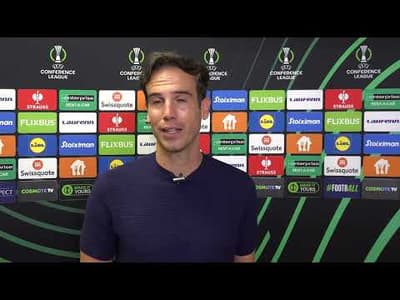 Íñigo Pérez tras clasificar al Rayo Vallecano para semifinales de Conference