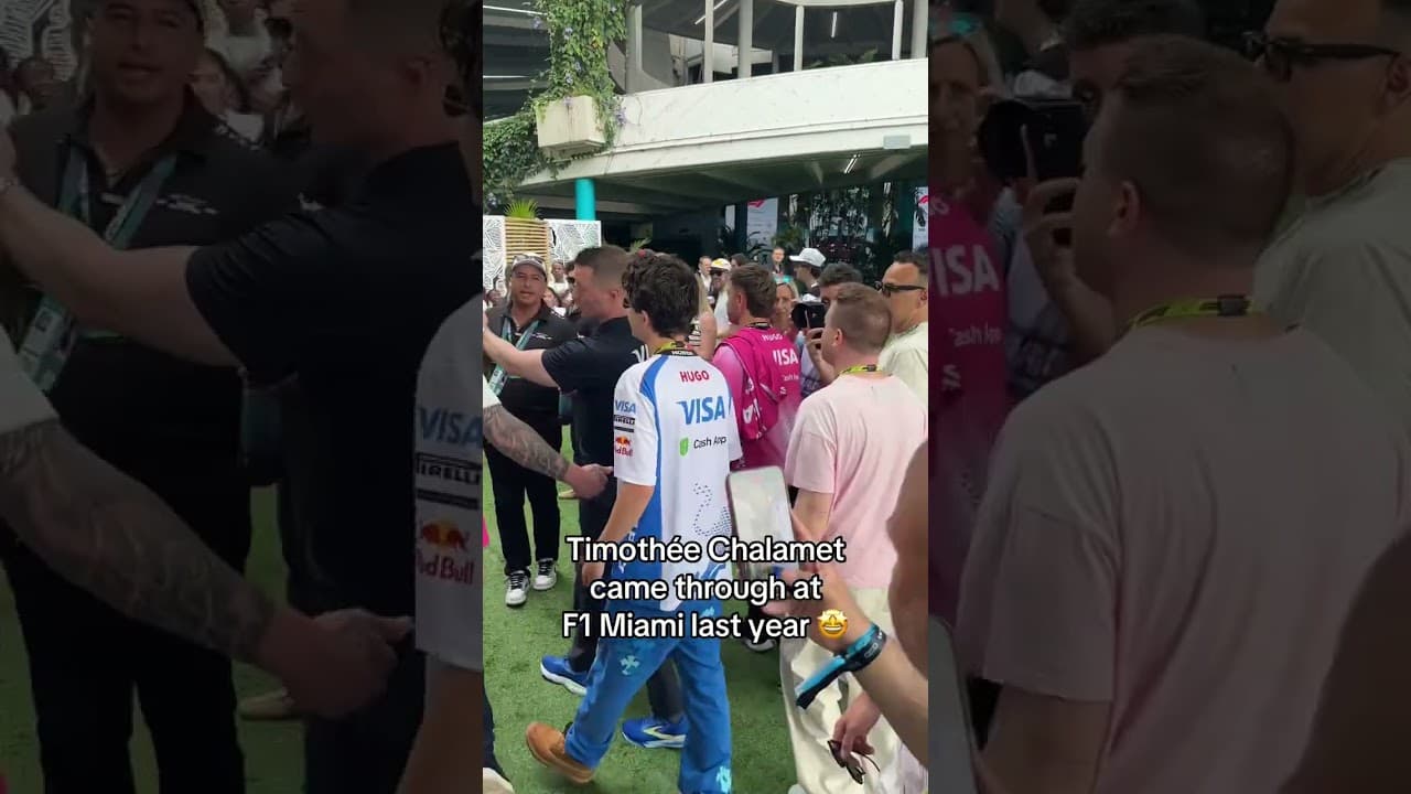 Timothee Chalamet rocking VCARB 🤝