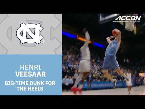 UNC Big Man Henri Veesaar Attacks The Rim