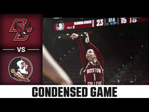 Boston College vs. Florida State Condensed Game | 2025-26 ACC Women's Basketball