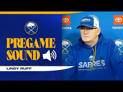 "He Won't Be In" | Lindy Ruff On Zach Benson's Status Against Chicago Blackhawks | Buffalo Sabres