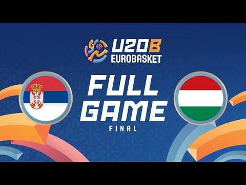 LIVE - Serbia v Hungary | FIBA U20 Women's EuroBasket 2025 Division B | FINAL
