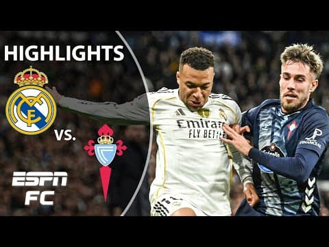INTENSE MATCH 🍿 Real Madrid vs. Celta Vigo | LALIGA Highlights | ESPN FC