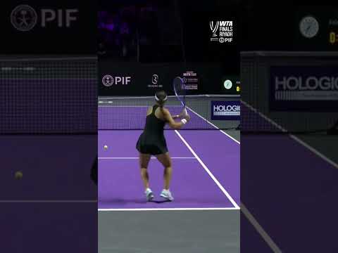 Watching tennis from this angle! 🤩 Taking the court soon 👏#WTA #JessicaPegula #WTAFinalsRiyadh