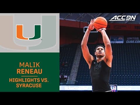 Miami's Malik Reneau The Ultimate Road Dog In Big win